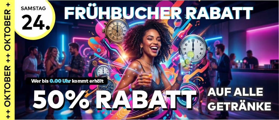 Flyer Frühbucher Rabatt